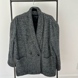 Herringbone double breasted jacket